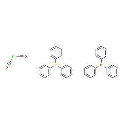 ChemSpider 2D Image | bis($l^{3}-oxidanylidynemethyl)nickel; triphenylphosphane | C38H32NiO2P2
