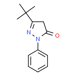 ChemSpider 2D Image | 3-TERT-BUTYL-1-PHENYL-2-PYRAZOLIN-5-ONE | C13H16N2O
