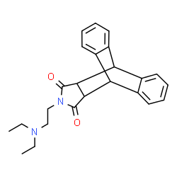 ChemSpider 2D Image | 17-[2-(Diethylamino)ethyl]-17-azapentacyclo[6.6.5.0~2,7~.0~9,14~.0~15,19~]nonadeca-2,4,6,9,11,13-hexaene-16,18-dione | C24H26N2O2