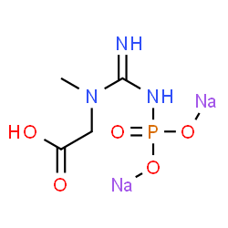 ChemSpider 2D Image | Disodium N-methyl-N-(N-phosphonatocarbamimidoyl)glycine | C4H8N3Na2O5P