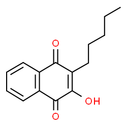 ChemSpider 2D Image | 2-Hydroxy-3-pentyl-1,4-naphthoquinone | C15H16O3