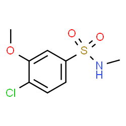 ChemSpider 2D Image | 4-Chloro-3-methoxy-N-methylbenzenesulfonamide | C8H10ClNO3S