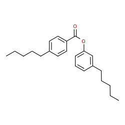 ChemSpider 2D Image | 3-Pentylphenyl 4-pentylbenzoate | C23H30O2