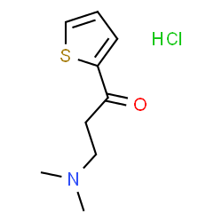 ChemSpider 2D Image | 3-(Dimethylamino)-1-(2-thienyl)-1-propanone Hydrochloride | C9H14ClNOS