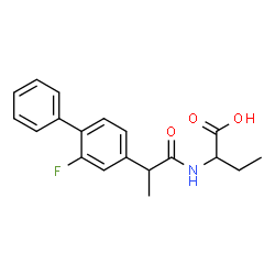 ChemSpider 2D Image | 2-{[2-(2-Fluoro-4-biphenylyl)propanoyl]amino}butanoic acid | C19H20FNO3