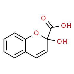 ChemSpider 2D Image | 2-Hydroxy-2H-chromene-2-carboxylic acid | C10H8O4