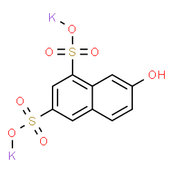 ChemSpider 2D Image | Dipotassium 7-hydroxy-1,3-naphthalenedisulfonate | C10H6K2O7S2