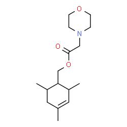 ChemSpider 2D Image | (2,4,6-Trimethyl-3-cyclohexen-1-yl)methyl 4-morpholinylacetate | C16H27NO3