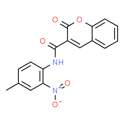 ChemSpider 2D Image | N-(4-Methyl-2-nitrophenyl)-2-oxo-2H-chromene-3-carboxamide | C17H12N2O5