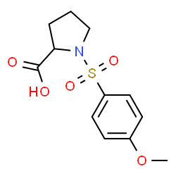 ChemSpider 2D Image | 1-[(4-Methoxyphenyl)sulfonyl]proline | C12H15NO5S