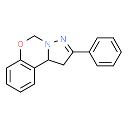 ChemSpider 2D Image | 2-Phenyl-1,10b-dihydropyrazolo[1,5-c][1,3]benzoxazine | C16H14N2O