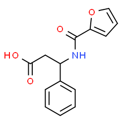 ChemSpider 2D Image | 3-(2-Furoylamino)-3-phenylpropanoic acid | C14H13NO4