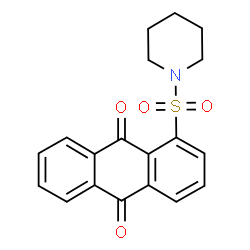 ChemSpider 2D Image | Anthraquinone, 1-(piperidine-1-sulfonyl)- | C19H17NO4S