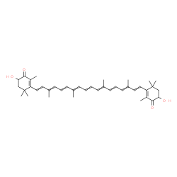 ChemSpider 2D Image | 3,3'-Dihydroxy-beta,beta-carotene-4,4'-dione | C40H52O4