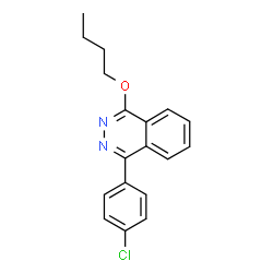ChemSpider 2D Image | 1-Butoxy-4-(4-chlorophenyl)phthalazine | C18H17ClN2O