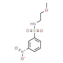 ChemSpider 2D Image | 3-nitro-N-(2-methoxyethyl)benzenesulfonamide | C9H12N2O5S