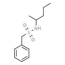 ChemSpider 2D Image | N-(2-Pentanyl)-1-phenylmethanesulfonamide | C12H19NO2S