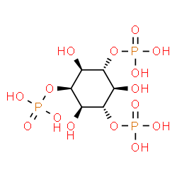 ChemSpider 2D Image | (1R,2S,3s,4R,5S,6r)-2,4,6-Trihydroxy-1,3,5-cyclohexanetriyl tris[dihydrogen (phosphate)] | C6H15O15P3