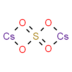 ChemSpider 2D Image | [mu-Sulfato(2-)-1kappa~2~O',O'':2kappa~2~O,O''']dicaesium | Cs2O4S