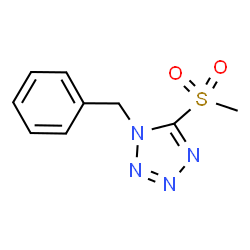 ChemSpider 2D Image | 1-Benzyl-5-(methylsulfonyl)-1H-tetrazole | C9H10N4O2S