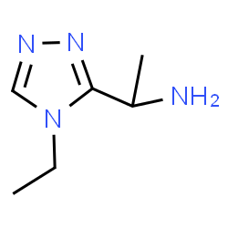 ChemSpider 2D Image | 1-(4-Ethyl-4H-1,2,4-triazol-3-yl)ethanamine | C6H12N4
