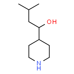 ChemSpider 2D Image | 3-methyl-1-piperidin-4-ylbutan-1-ol | C10H21NO