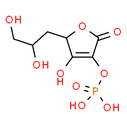 ChemSpider 2D Image | 5-(2,3-Dihydroxypropyl)-4-hydroxy-2-oxo-2,5-dihydro-3-furanyl dihydrogen phosphate | C7H11O9P