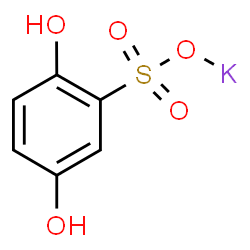 ChemSpider 2D Image | Potassium 2,5-dihydroxybenzenesulfonate | C6H5KO5S