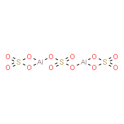 ChemSpider 2D Image | [mu-Sulfato(2-)-kappaO:kappaO']{bis[sulfato(2-)-kappa~2~O,O']}dialuminium | Al2O12S3