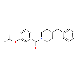 ChemSpider 2D Image | (4-Benzyl-1-piperidinyl)(3-isopropoxyphenyl)methanone | C22H27NO2