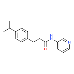 ChemSpider 2D Image | 3-(4-Isopropylphenyl)-N-(3-pyridinyl)propanamide | C17H20N2O