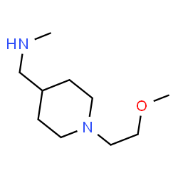 ChemSpider 2D Image | 1-(2-Methoxyethyl)-N-methyl-4-piperidinemethanamine | C10H22N2O