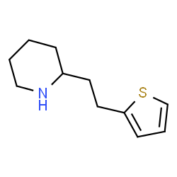 ChemSpider 2D Image | 2-[2-(2-Thienyl)ethyl]piperidine | C11H17NS