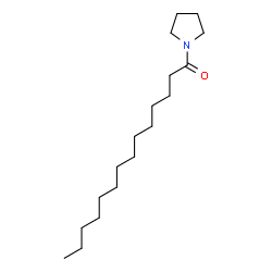 ChemSpider 2D Image | 1-(1-Pyrrolidinyl)-1-tetradecanone | C18H35NO
