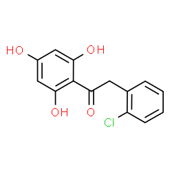 ChemSpider 2D Image | 2-(2-Chlorophenyl)-1-(2,4,6-trihydroxyphenyl)ethanone | C14H11ClO4