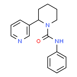 ChemSpider 2D Image | N-Phenyl-2-(3-pyridinyl)-1-piperidinecarboxamide | C17H19N3O