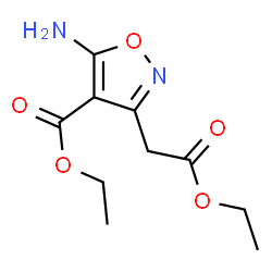 ChemSpider 2D Image | Ethyl 5-amino-3-(2-ethoxy-2-oxoethyl)-1,2-oxazole-4-carboxylate | C10H14N2O5