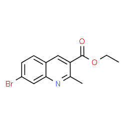 ChemSpider 2D Image | Ethyl 7-bromo-2-methyl-3-quinolinecarboxylate | C13H12BrNO2