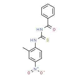 ChemSpider 2D Image | 3-benzoyl-1-(2-methyl-4-nitrophenyl)thiourea | C15H13N3O3S