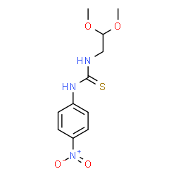 ChemSpider 2D Image | 1-(2,2-Dimethoxyethyl)-3-(4-nitrophenyl)thiourea | C11H15N3O4S