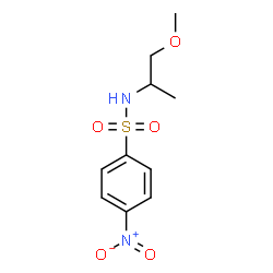 ChemSpider 2D Image | N-(1-Methoxy-2-propanyl)-4-nitrobenzenesulfonamide | C10H14N2O5S