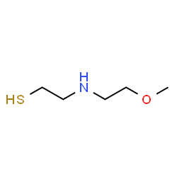 ChemSpider 2D Image | 2-[(2-Methoxyethyl)amino]ethanethiol | C5H13NOS