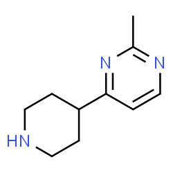 ChemSpider 2D Image | 2-methyl-4-(piperidin-4-yl)pyrimidine | C10H15N3