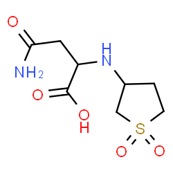 ChemSpider 2D Image | N~2~-(1,1-Dioxidotetrahydro-3-thiophenyl)asparagine | C8H14N2O5S