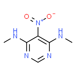 ChemSpider 2D Image | N,N'-Dimethyl-5-nitro-4,6-pyrimidinediamine | C6H9N5O2