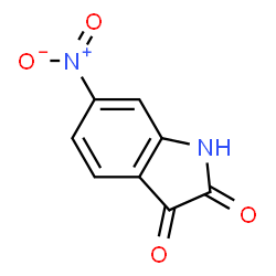 ChemSpider 2D Image | 6-Nitroindoline-2,3-dione | C8H4N2O4