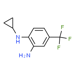 ChemSpider 2D Image | N~1~-Cyclopropyl-4-(trifluoromethyl)-1,2-benzenediamine | C10H11F3N2