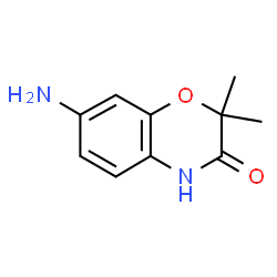 ChemSpider 2D Image | 7-Amino-2,2-dimethyl-2H-benzo-[b][1,4]oxazin-3(4H)-one | C10H12N2O2