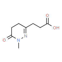 ChemSpider 2D Image | 3-(1-Methyl-6-oxo-1,4,5,6-tetrahydro-3-pyridazinyl)propanoic acid | C8H12N2O3