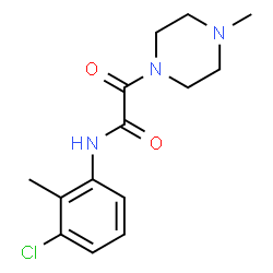 ChemSpider 2D Image | N-(3-Chloro-2-methylphenyl)-2-(4-methyl-1-piperazinyl)-2-oxoacetamide | C14H18ClN3O2